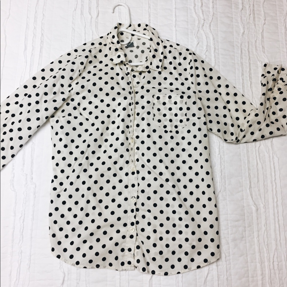 Polka Dot Button Down Shirt